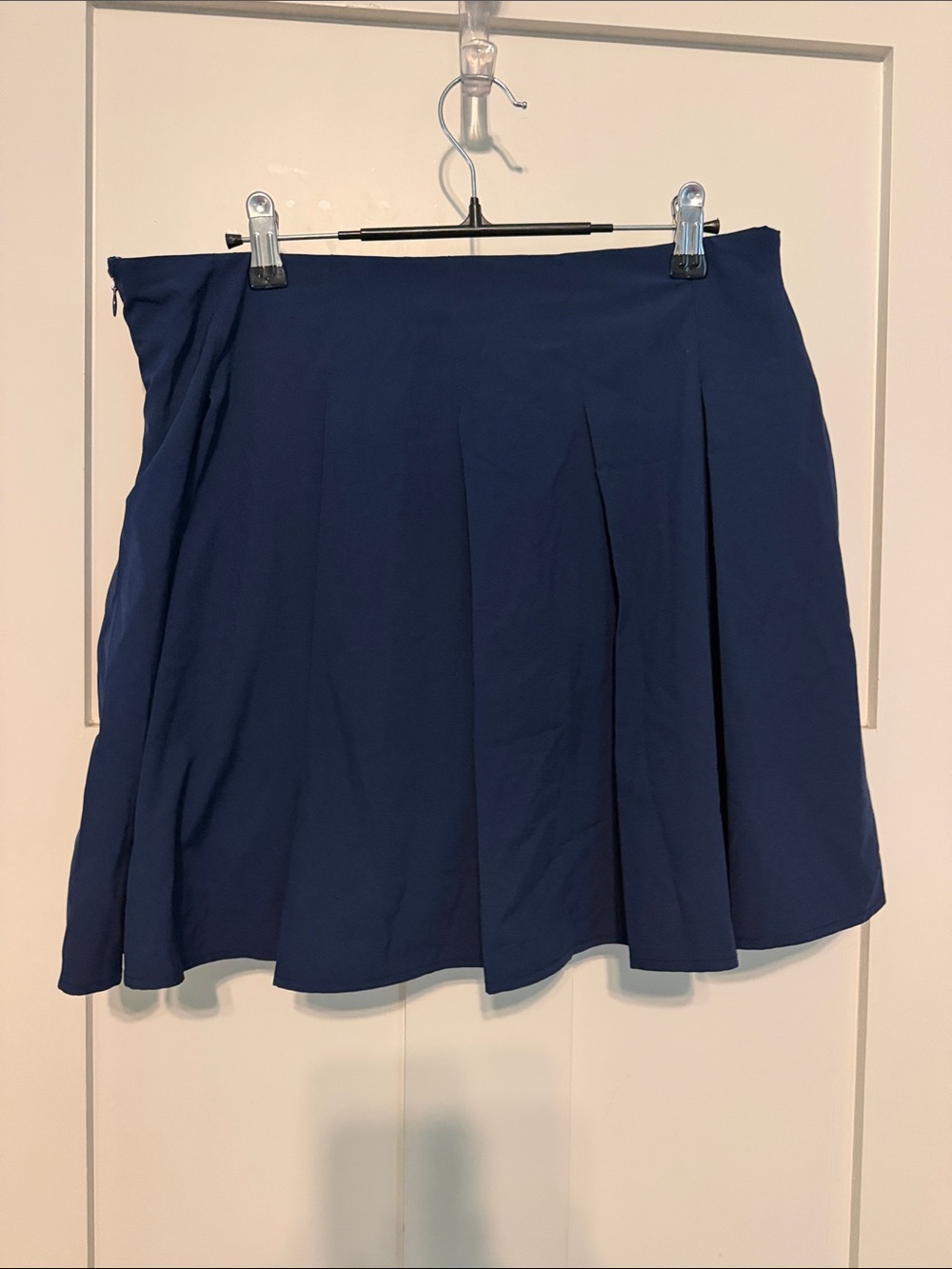 J. Crew Navy Pleated Circle Athletic Built In Shorts Tennis Pickleball Skirt - Picture 6 of 10